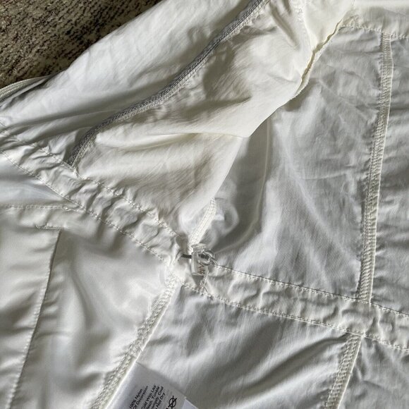 Eddie Bauer Womens First Ascent Travex Nylon Jacket Size XS Full Zip White Logo - Picture 11 of 16